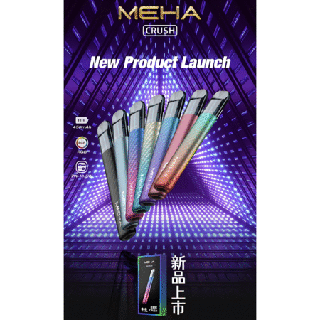 MEHA魅嗨五代電子煙主機-3檔調節-兩側帶氛圍燈-通用4-5-6代煙彈