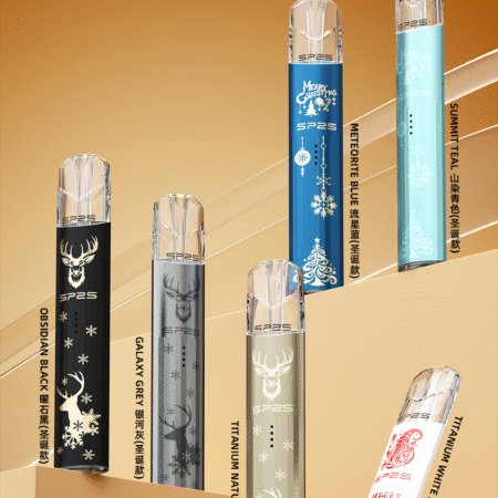 SP2S鈦金電子煙主機推薦-兩檔調節-一代通用-聖誕限定版上市